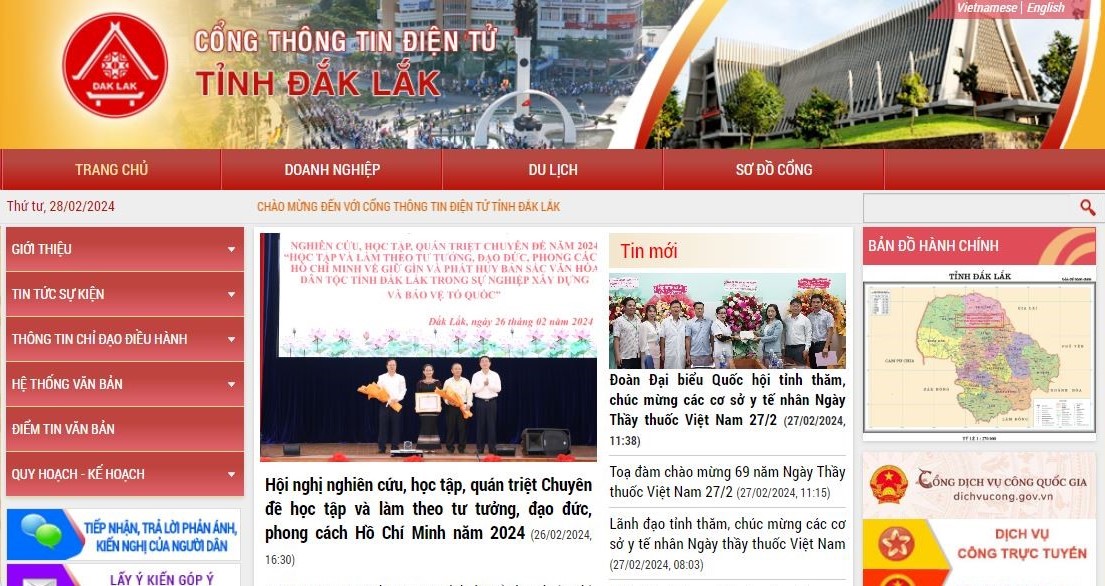 Quy chế quản lý và cung cấp thông tin trên trang thông tin điện tử, cổng thông tin điện tử của cơ quan nhà nước tỉnh Đắk Lắk